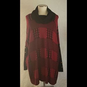 Nwr Joseph A Woman Cowl Neck Sweater.  1X